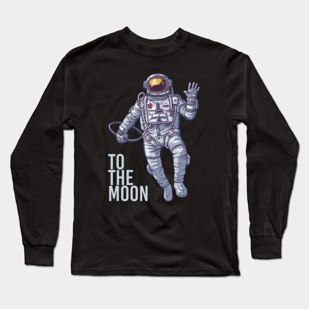 Bitcoin Astronaut Long Sleeve T-Shirt by FiveThirtyOne